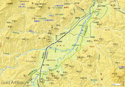 善光寺平周辺の山々