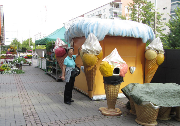 写真・アイスクリームの看板