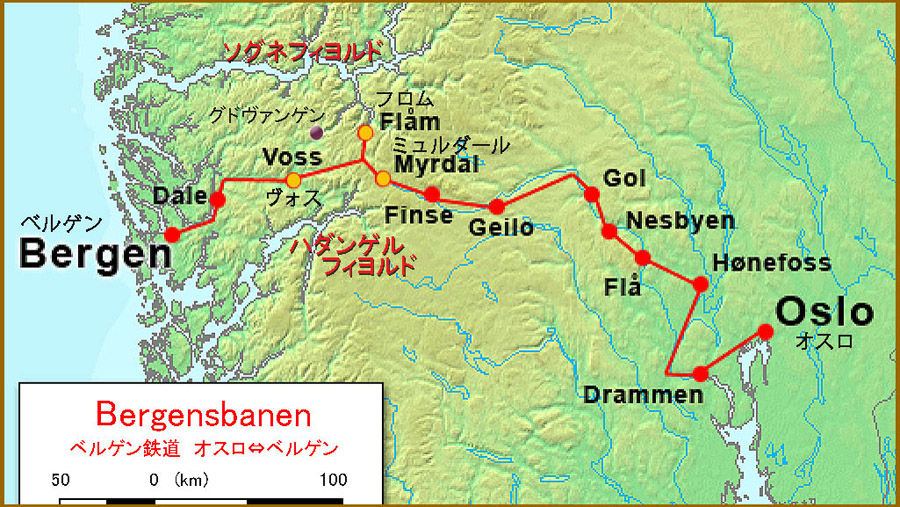 地図・フィヨルド