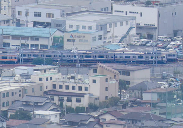 photo：JR長野車両センター,E217系：地附山から