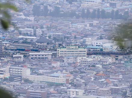 photo：ＪＲ車両センターを見下ろす：地附山