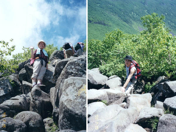 photo ：とにかくおっきな岩がゴロゴロ：蓼科山