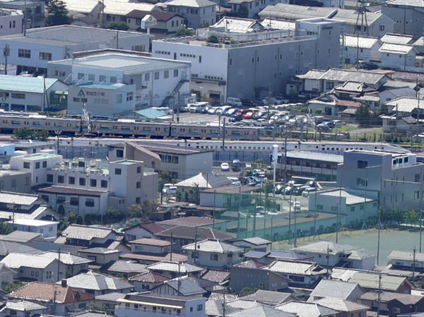 photo：新幹線が通った：地附山から