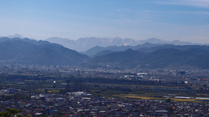 臥竜山から北アルプス