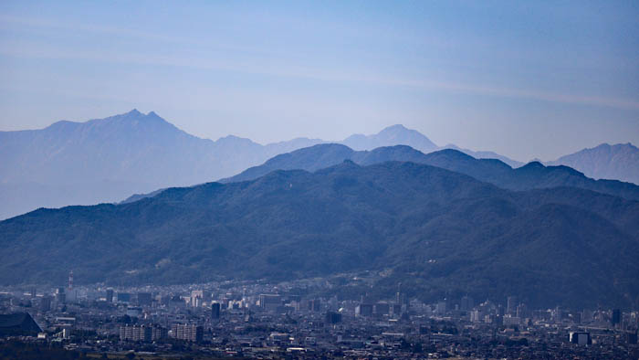 臥竜山から北アルプス
