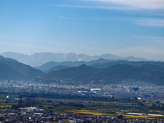 photo：山頂から白馬連山を見る：臥竜山
