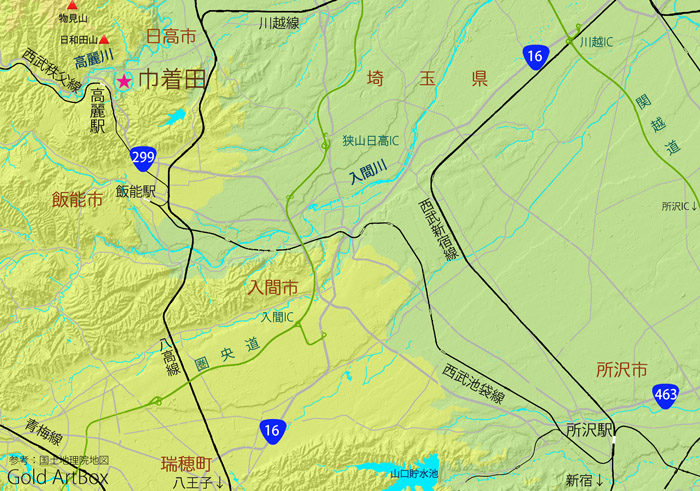 map・巾着田