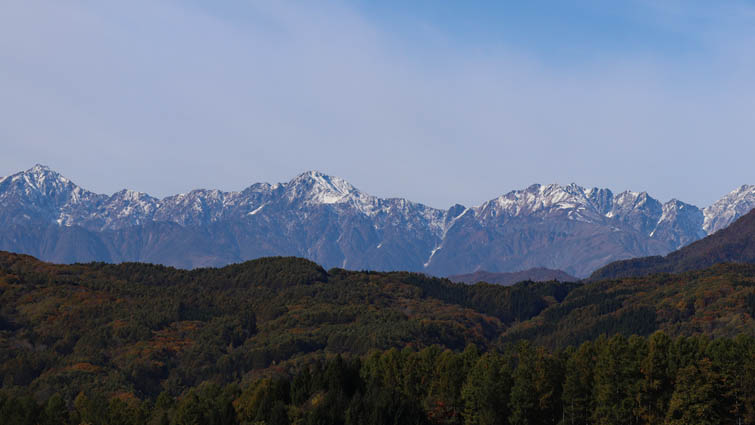 鹿島槍ヶ岳,五竜岳,唐松岳,帰らずの劍：戸隠高原から