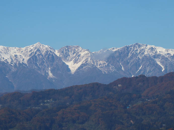 白馬岳：茶臼山アルプス展望所から