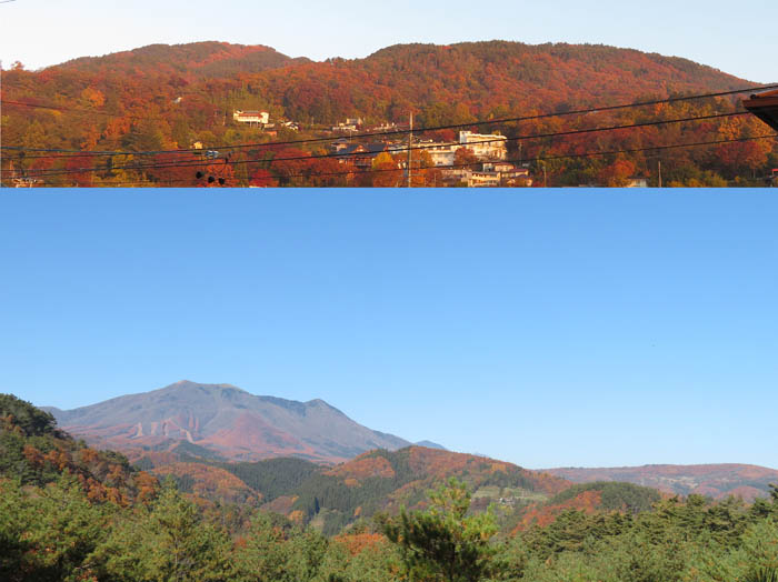 photo：朝焼けの地附山,飯縄山（地附山から）