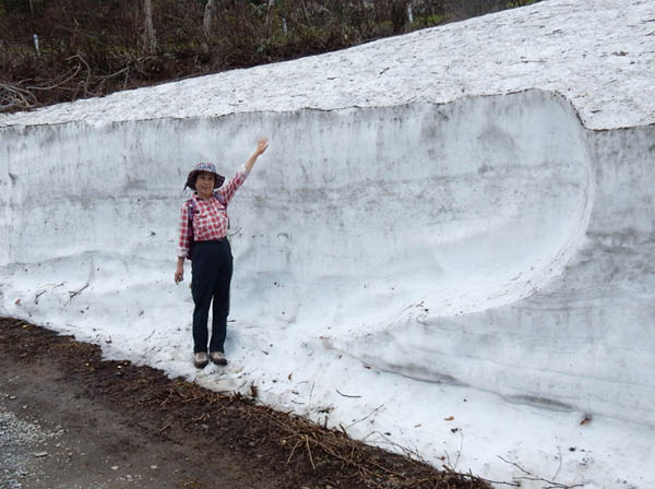 写真1雪の壁：袴岳