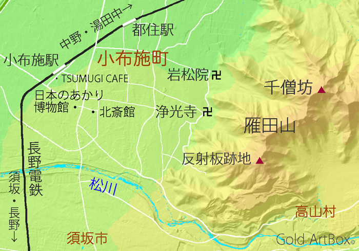 地図・雁田山