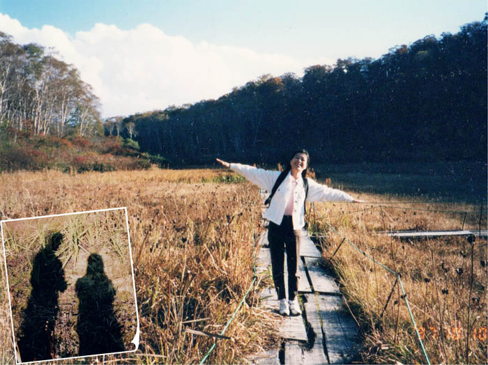 写真10昔も北ドブ湿原は草紅葉1997.10.10：カヤの平