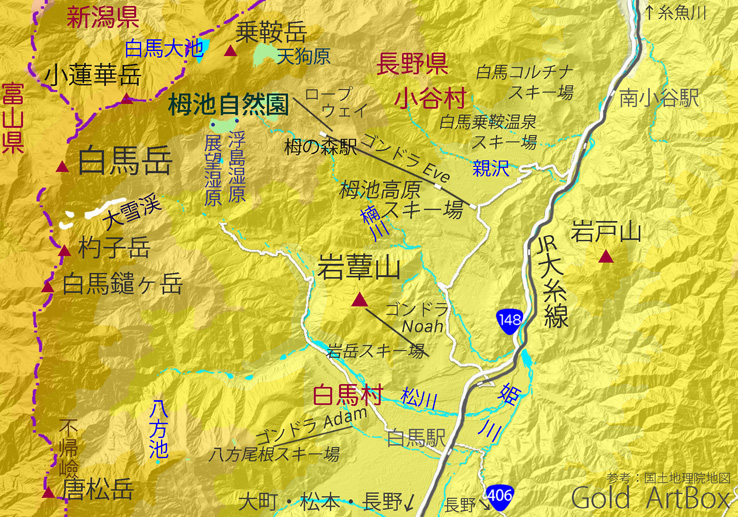 地図・岩茸山