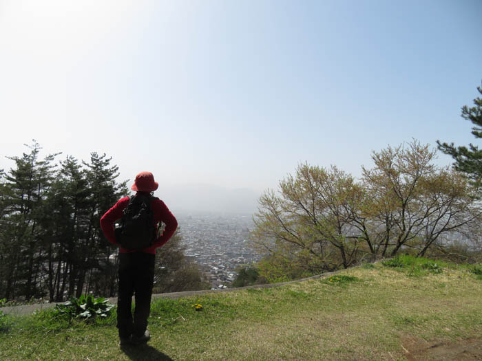 photo：黄砂で山が見えない：地附山