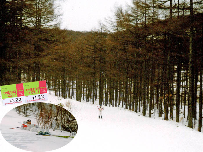 写真3１月 深い森の中のコースで遊ぶ
