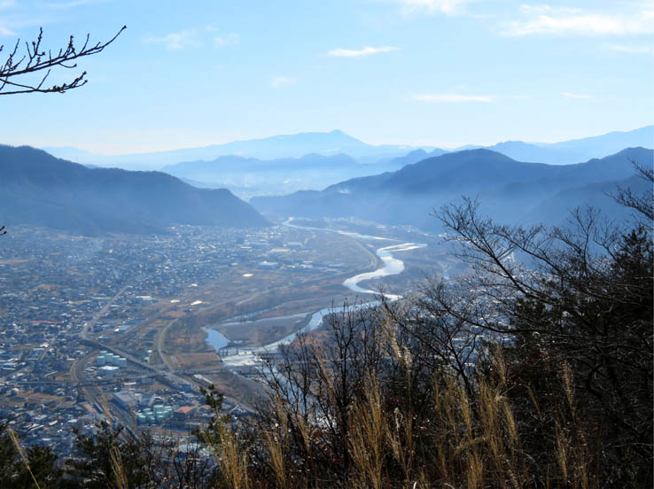写真13千曲川を見下ろす（東南方面）