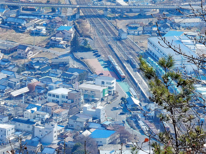 写真14山頂から坂城駅を見下ろす