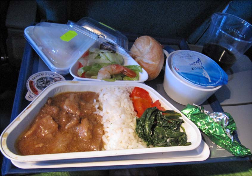 写真・機内食
