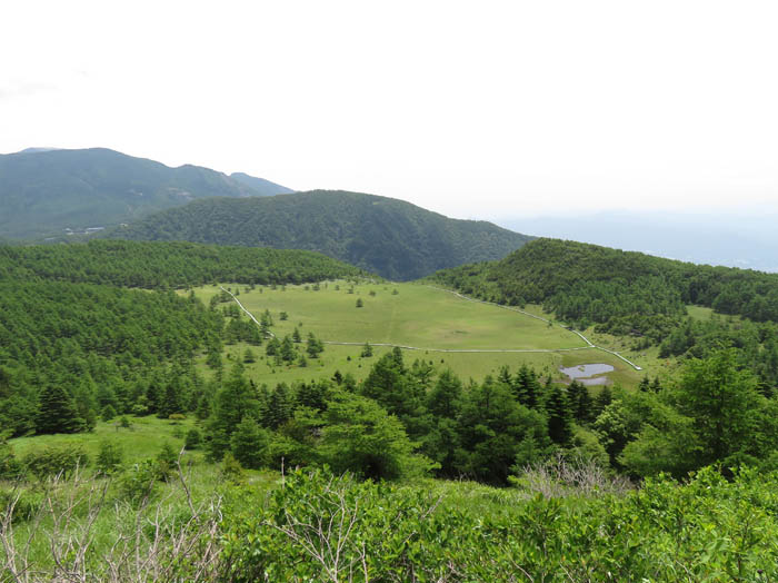 photo：雲上の丘から池の平を見下ろす：三方ヶ峰外輪山