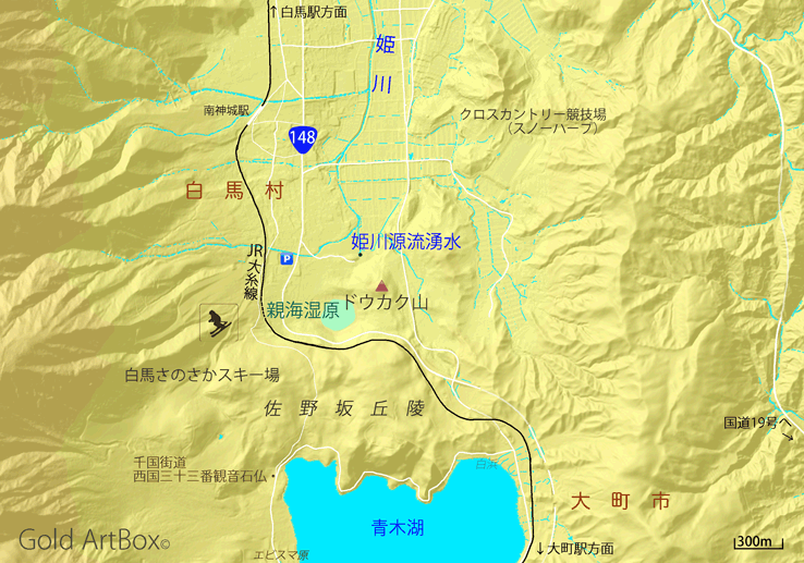 地図：ドウカク山