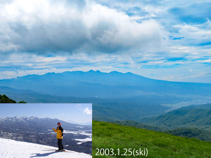 photo：山頂から八ヶ岳が目の前に：車山