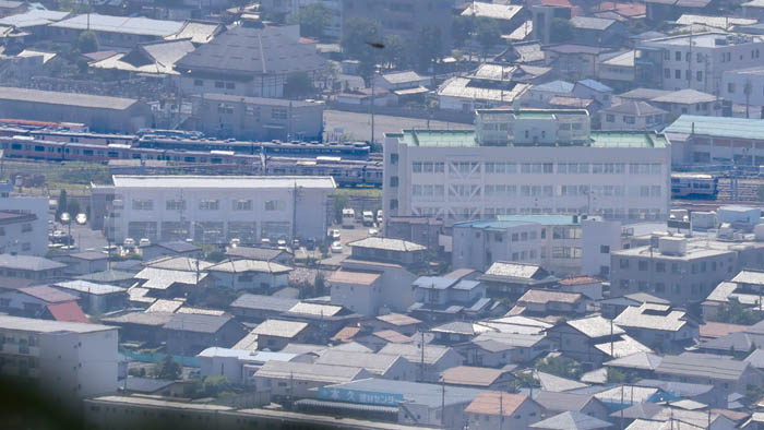 JR長野車両CのE217系：地附山から
