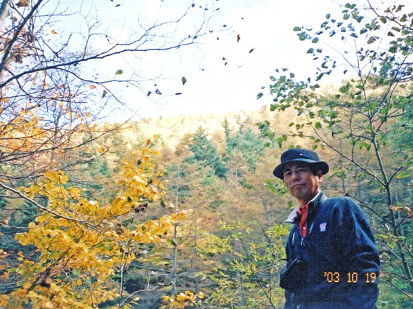 photo：山は黄金色に染まって：三ツ峠山