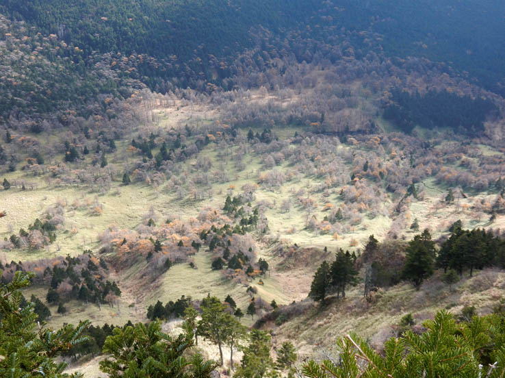photo15草すべりの急斜面：黒斑山