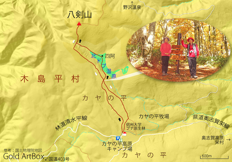地図カヤの平