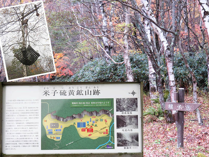 photo：鉱山跡から根子岳への登山道：米子大瀑布