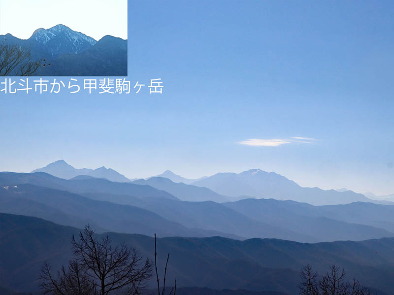 photo：甲斐駒ヶ岳,北岳,仙丈ヶ岳：守屋山
