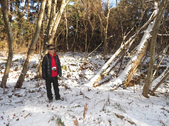 photo：雪の地附山にて
