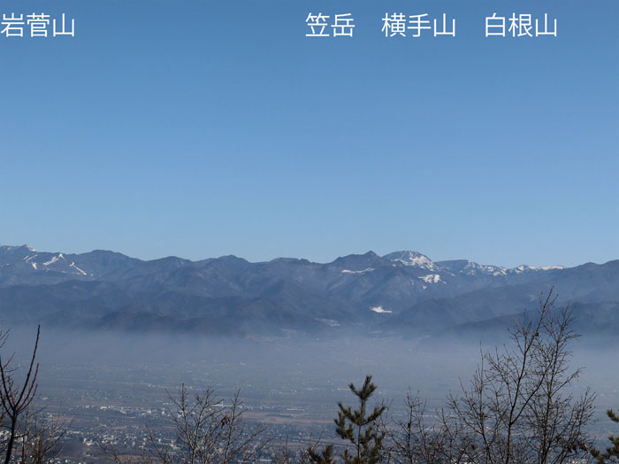 photo：志賀方面の山々：地附山から
