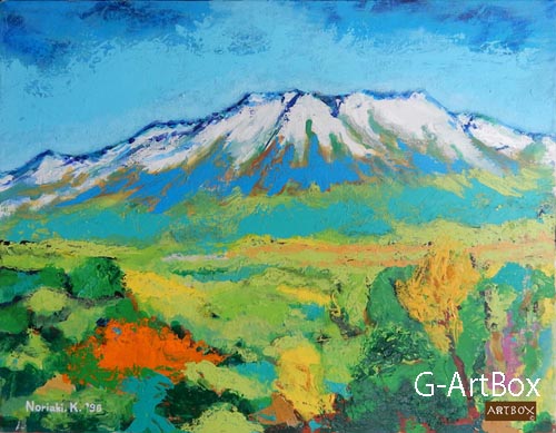 油絵・四阿山