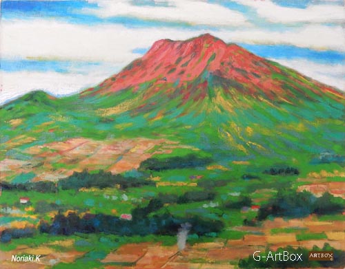 油絵・高社山