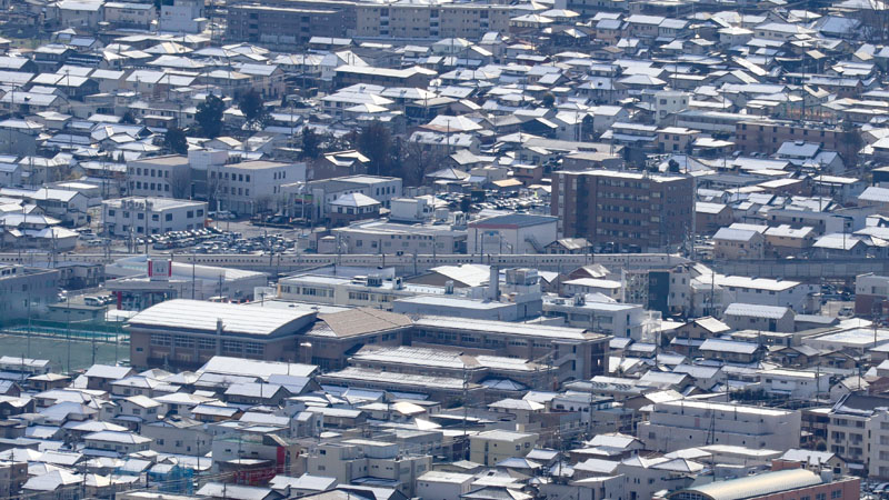 新幹線：地附山から