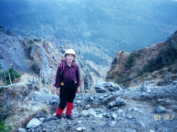 photo3赤ゾレの頭（槍ヶ鞘）にて