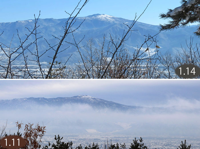 photo：菅平方面：地附山から