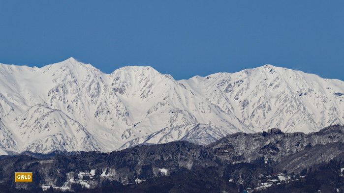 槍ヶ岳：長野市茶臼山から