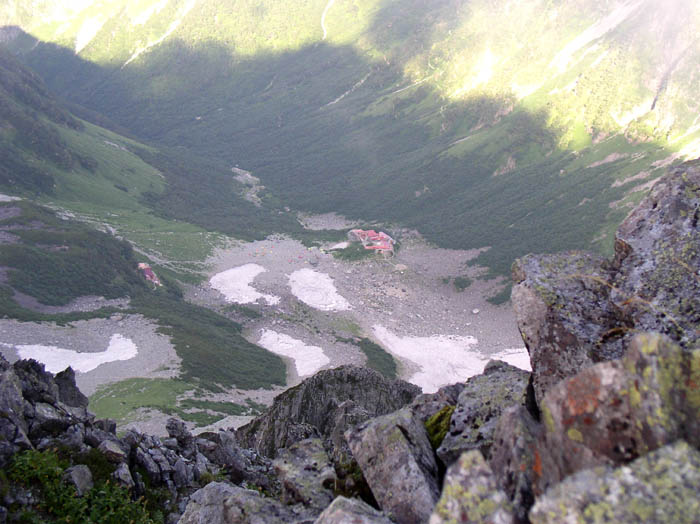 photo27涸沢を見下ろす/ザイテングラード