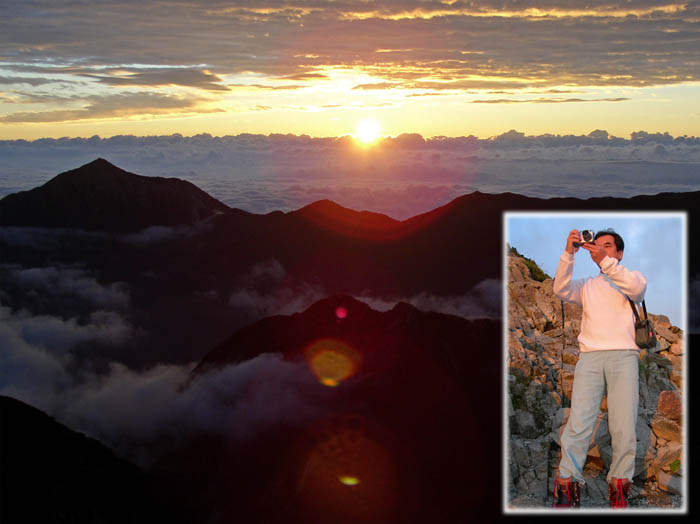 photo37日の出の瞬間/穂高岳山荘