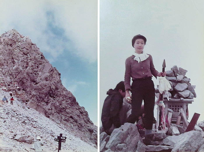 photo47槍ヶ岳山頂に立つ