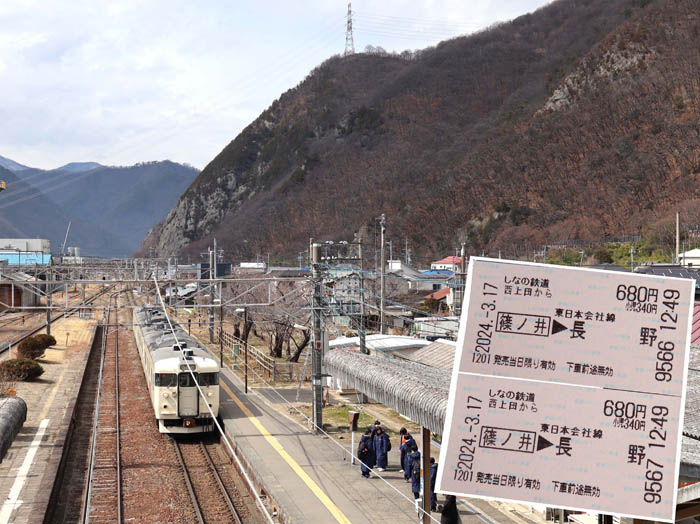 photo：西上田駅から和合城跡を見る