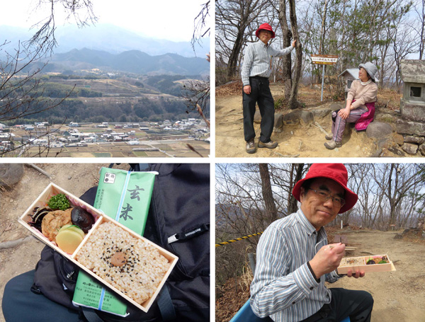 photo：龍王山頂で玄米弁当・神成山