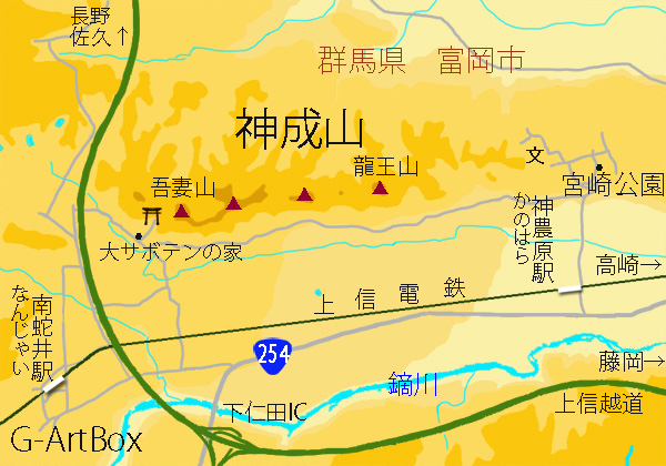 map：神成山
