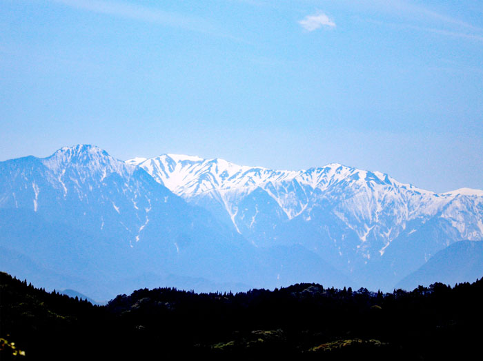 photo：北アルプスが見える：葛山山頂