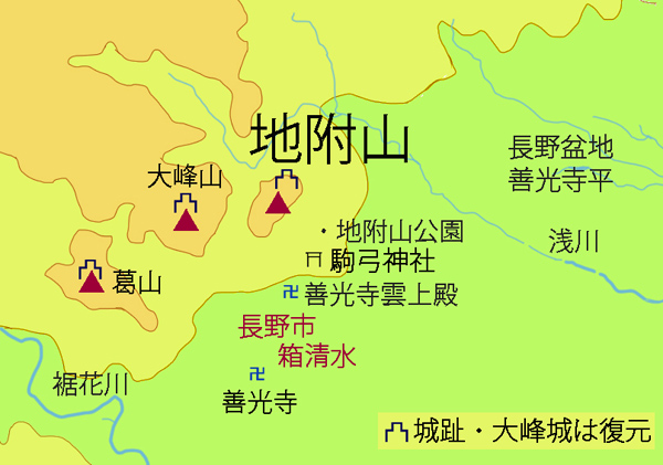 地図・地附山