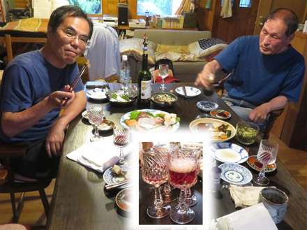 photo・赤スパークリングで乾杯