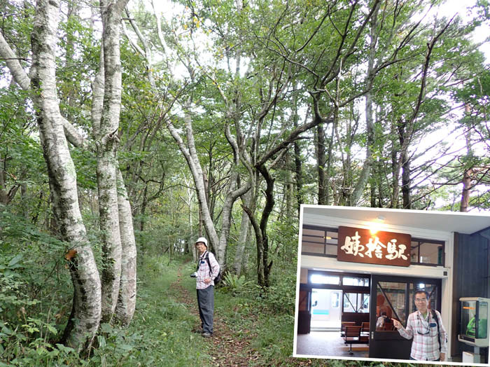 photo：聖山下山,JR姨捨駅にて 